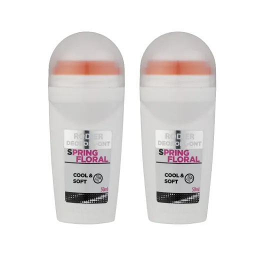 رول ضد تعریق رودیر مدل Spring Floral Cool & Soft حجم 50 میلی لیتر مجموعه 2 عددی