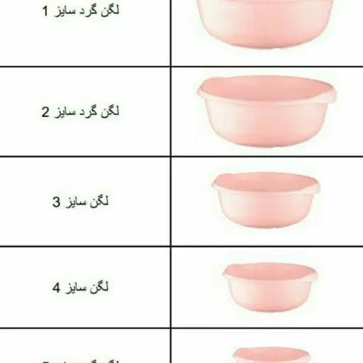 لگن گرد سایز5
