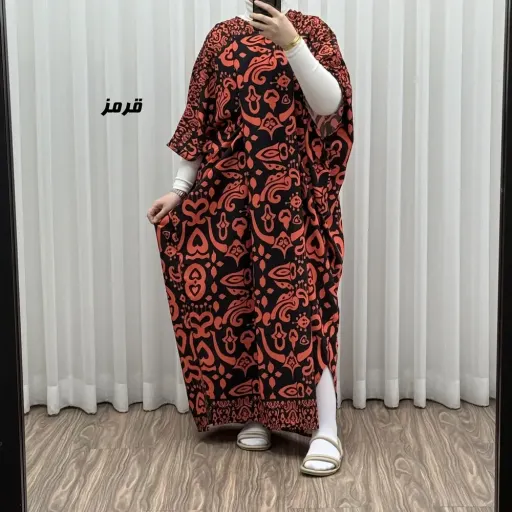پیراهن زنانه فلور بوگاتی مدل مرجان فری سایز مناسب سایز 40 تا 65 گزینه ها آبی کاربنی