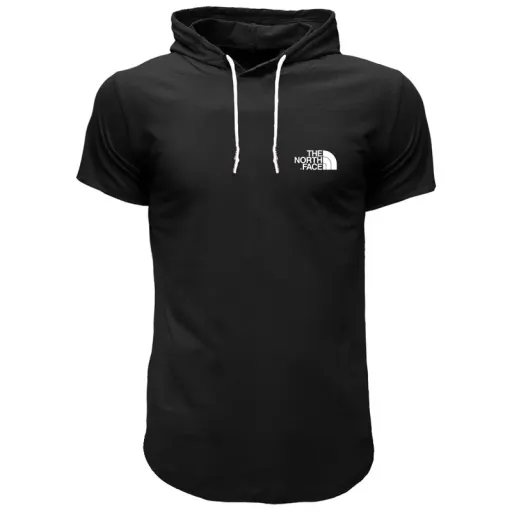 تیشرت کلاه دار مردانه مدل 00429117 سایز مشکی - XXL