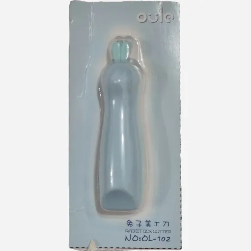 کاتر( تیزبر فانتزی) طرح خرگوشی با طراحی بازگشت خودکار تیغه رنگ آبی