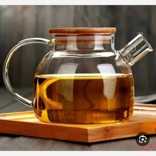 قوری پیرکس 1000میل درب بامبو