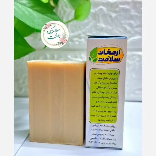 صابون مرطوب کننده گیاهی (مناسب پوست حساس و کودک)