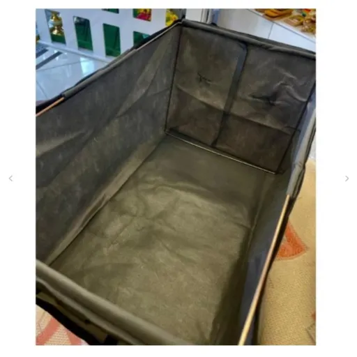 باکس شلوار استنددار رنگ توسی درجه 2 اسکلت فلزی(نظم دهنده شلوار ولباس)ابعاد در متن نوشته شده( پارچه اسپان باند)