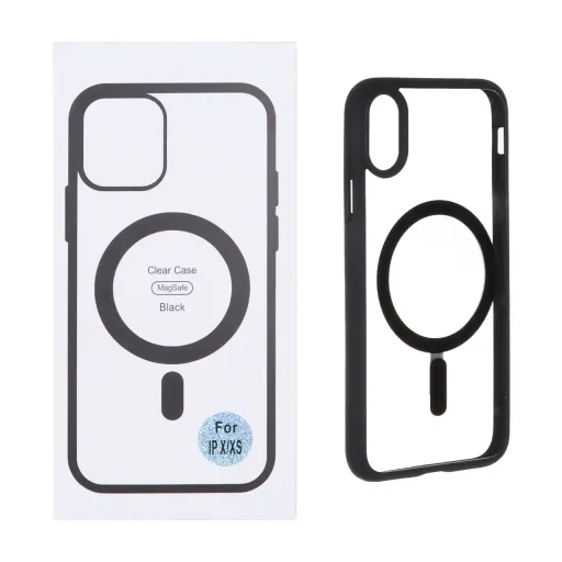 قاب شفاف با قابلیت شارژ مگ سیف آیفون مدل Apple iPhone X / XS رنگ شفاف