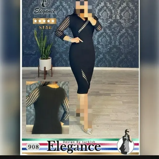 سرهمی مجلسی زنانه فری سایز تا 46 رنگ مشکی سرهمی مجلسی 