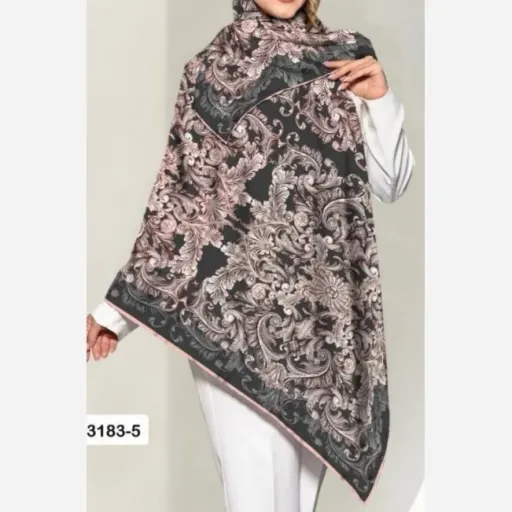 روسری نخی قواره 130 سیمارو کدP-3183-5
