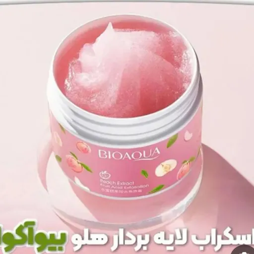 اسکراب صورت هلو بیوآکوا حجم 140 گرم