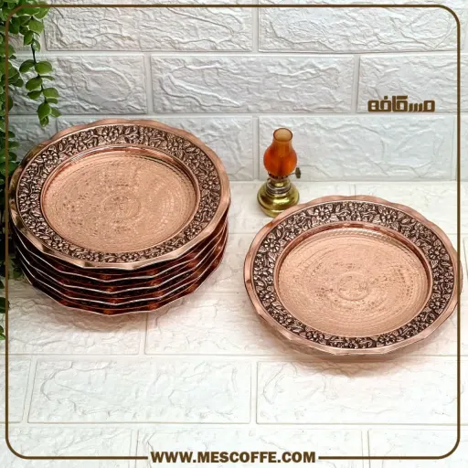 پیش دستی مسی مدل گلبرگ(کد 1581) | تعداد 1