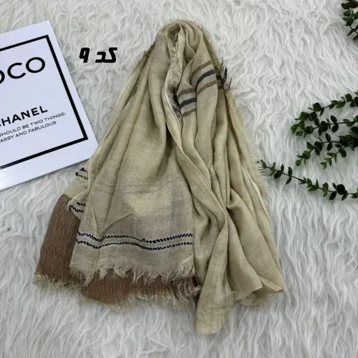 شال لینن دورریش قواره بزرگ 210 در 85 سانتیمتر گزینه ها 5