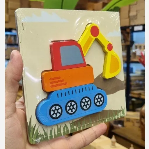 پازل چوبی چیدنی برجسته