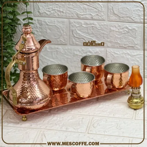 ست قهوه خوری مسی (مدل چکشی)
