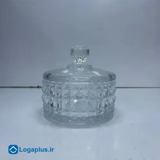 قندان شیشهای Gin Olive طرح کریستال 305 میلیلیتر (پسکرایه)