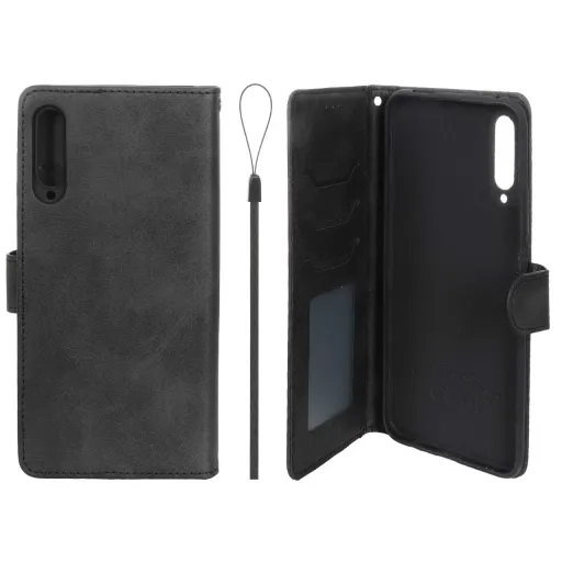 کیف موبایل چرمی جاکارتی مگنتی درجه یک داخل خز MNC Plus مدل هواوی Huawei Y9s / 9X Pro / Y9s New رنگ مشکی