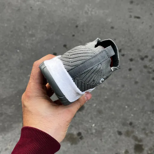 کفش کتانی راحتی زنانه و مردانه اسپرت تن تاک مدل اسکیچرز خشتی رنگ طوسی تیره سایز 45
