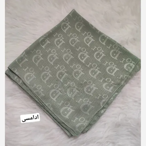 روســــری وال کریشه(درختی)طرح دیور رنگ طوسی