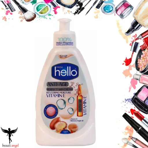 کرم آبرسان پوست مرطوبت کننده حاوي روغن آرگان 330 ميل هلو ا Hello Argan Oil Moisturizer 330ml