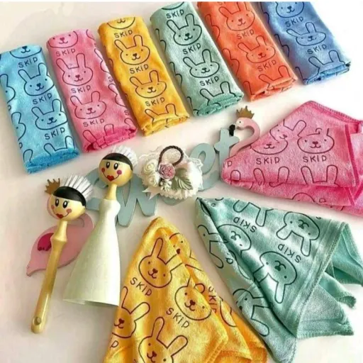 دستمال نانو میکروفایبر مدل خرگوشی با جذب آب فوق العاده