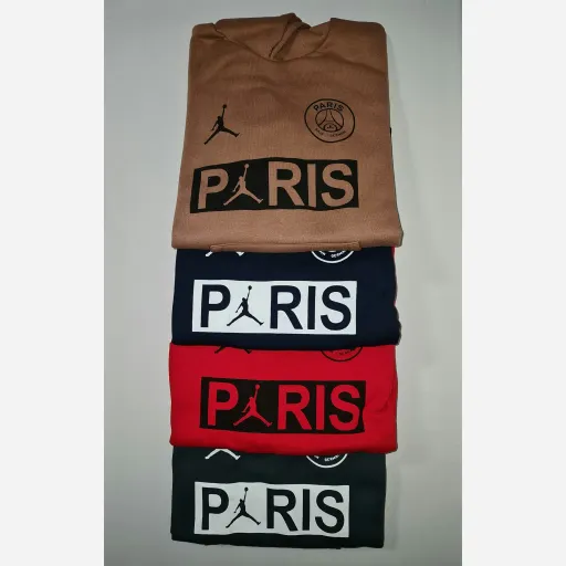 هودی دورس داخل کرکی PARIS زنانه رنگ قرمز