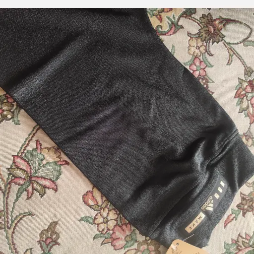 حراجی ساپورت لگ چسبان براق مشکی کمرکشی سایز سایز3