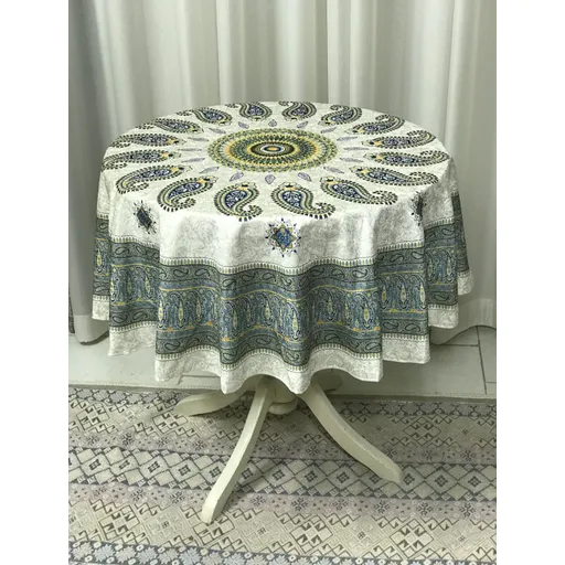 آی گل دایره قطر 100 آبی طوسی