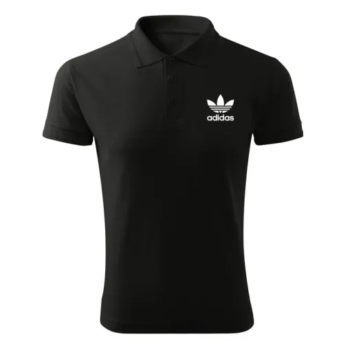 پولوشرت آستین کوتاه مردانه کد W221 سایز مشکی - XXL