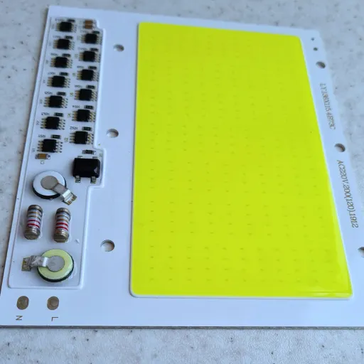 چیپ ال ای دی 200 وات ماژول سی او بی پرژکتوری 220 ولت رنگ مهتابی.    chip led cob 200w  220v  چیپ پرژکتوری 