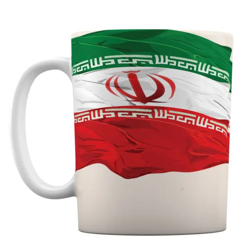 ماگ افراتوس طرح تمثال رهبری و پرچم ایران