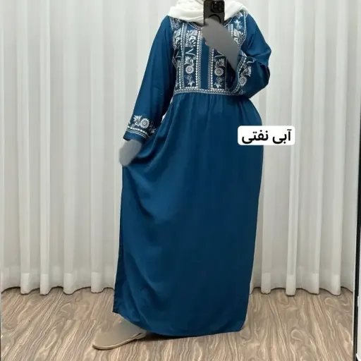 پیراهن ساحلی نخی زنانه مدل الهه فری سایز مناسب تا 44 با کمربند گزینه ها کرمی