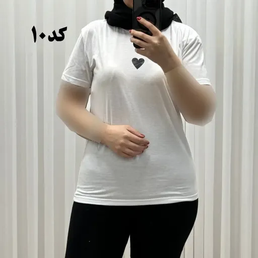 تیشرت زنانه وارداتی میکس طرحبندی کد 1269 جنس نخ پنبه چهارفصل تنخور راحت سایز M L XL گزینه ها کد-13 | سایز xl