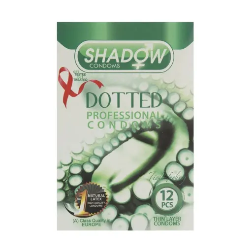 کاندوم خاردار داتد شادو SHADOW DOTTED بسته 12 عددی