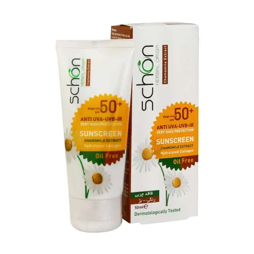 کرم ضدآفتاب شون SPF50 فاقد چربی مناسب پوست چرب
