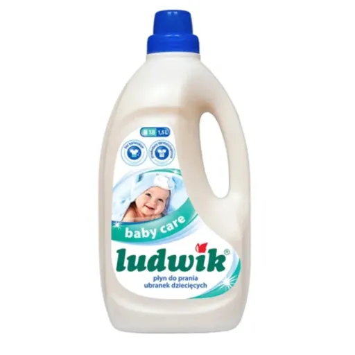 مایع لباس کودک لودویک Ludwick لهستانی مدل baby care حجم 1500 میلی لیتر