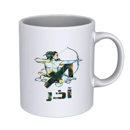 ماگ تزینی طرح  آذر ماه