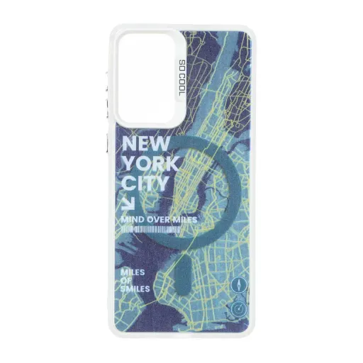قاب مگ سیف SO COOL طرح New York سامسونگ مدل Samsung Galaxy A73