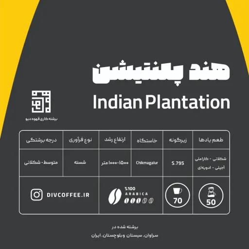 قهوه هند پلنتیشن - 100 عربیکا