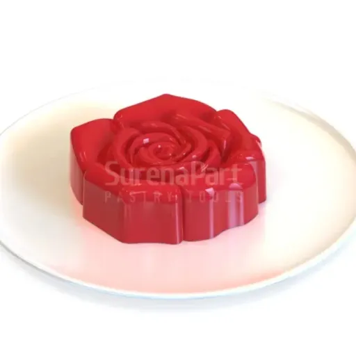 قالب سیلیکونی دسری طرح گل رز مارگاریتا قطر 12 سانت ارتفاع 5 سانت برند سورنا پارت 