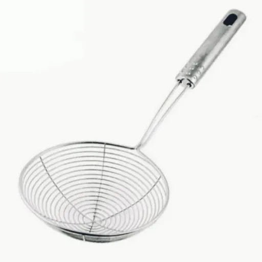 ابزار آشپزی مدل ملاقه روغن گیر اف بی کد 50500 رنگ نقره ای