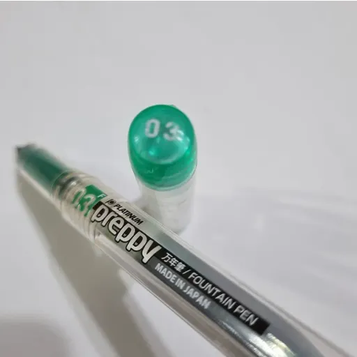 خودنویس  خطاطی  قطر 0.3  ( F ) جوهر سبز  سری پرپی برند پلاتینیوم ژاپن 