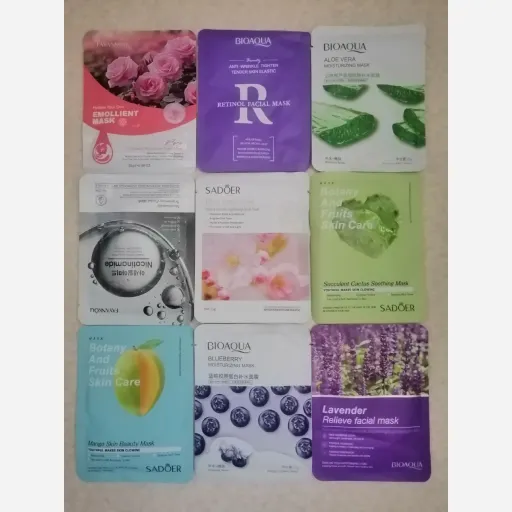 ماسک ورقه ای صورت خارجی کارتن 50 عددی 