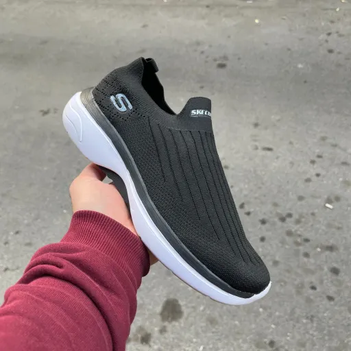 کفش راحتی و طبی مردانه تن تاک مدل اسکیچرز فیت skechers archfit جورابی تابستانی سایز 43