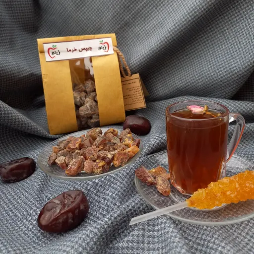 چیپس خرما پیارم باطعم زنجبیل ودارچین 200گرم