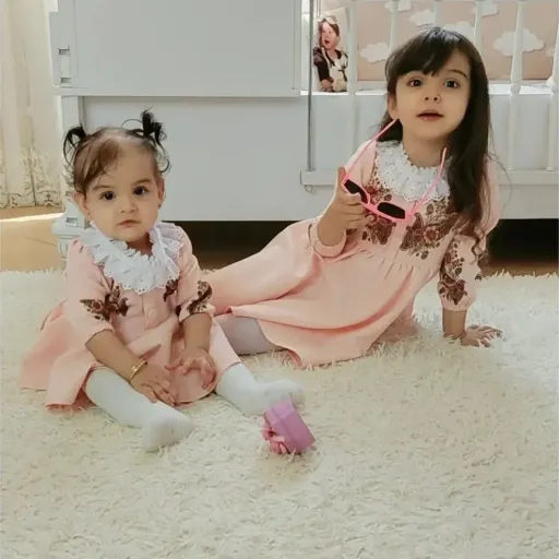 لباس بچگانه پیراهن دخترانه لباس کودک و لباس بچگانه از نوزادی تا 9 سال  سایز نوزادی تا دو سال