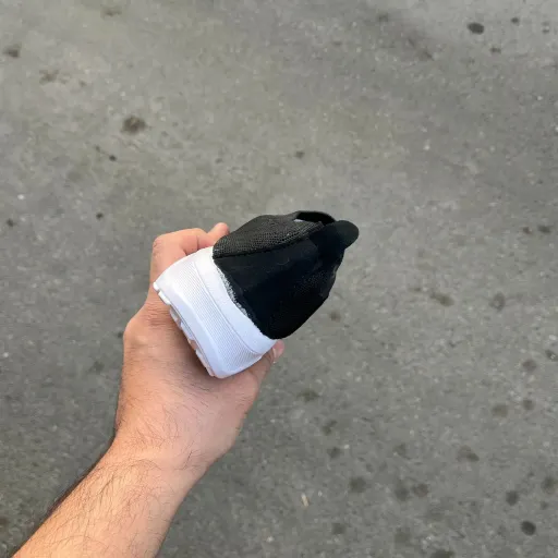کفش راحتی جورابی بچگانه اسپرت دخترانه و پسرانه تن تاک رنگ مشکی انتخاب سایز 30