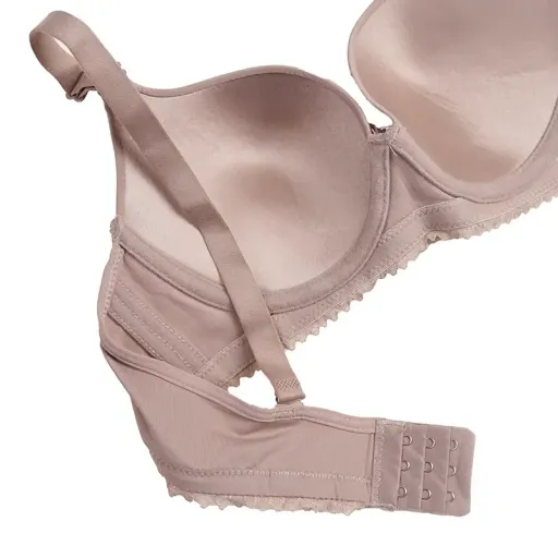 ست شورت و سوتین اسفنجی فنردار میکروفایبر مدل دالبری گزینه ها نسکافه ای | سایز 75