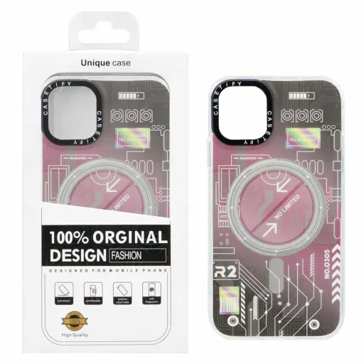 قاب Casetify طرح الکترونیک Magsafe مدل Apple iPhone 11