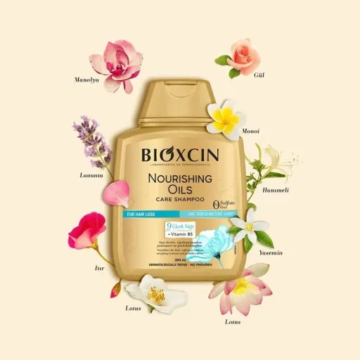 شامپو بیوکسین طلایی روغن 9 گیاه 300 میل