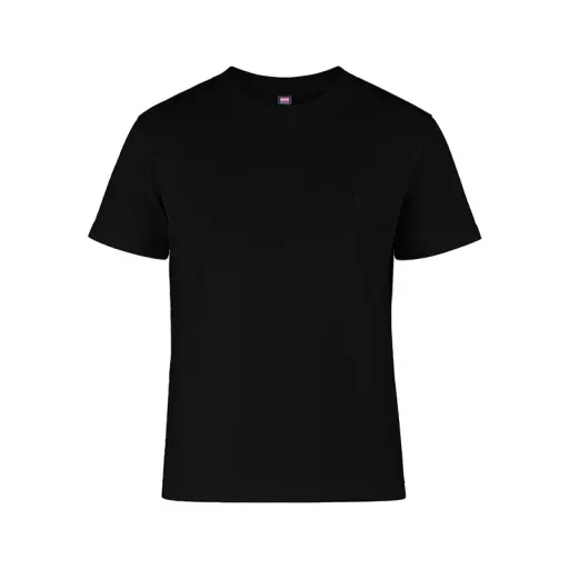 تیشرت بیسیک مردانه مشکی 100٪ پنبه یقه گرد ضد حساسیت گزینه ها سایز XXL