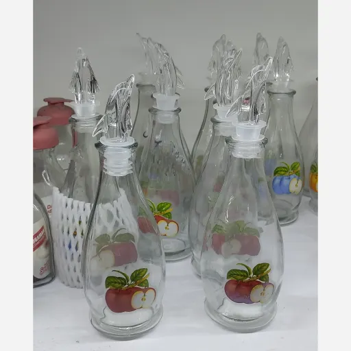 بطری سرکه شیشه ای 