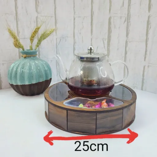 جعبه تیبگ 4 خانه مینی گرد وارمردار( تی بگ  کوچک)قطر25cm